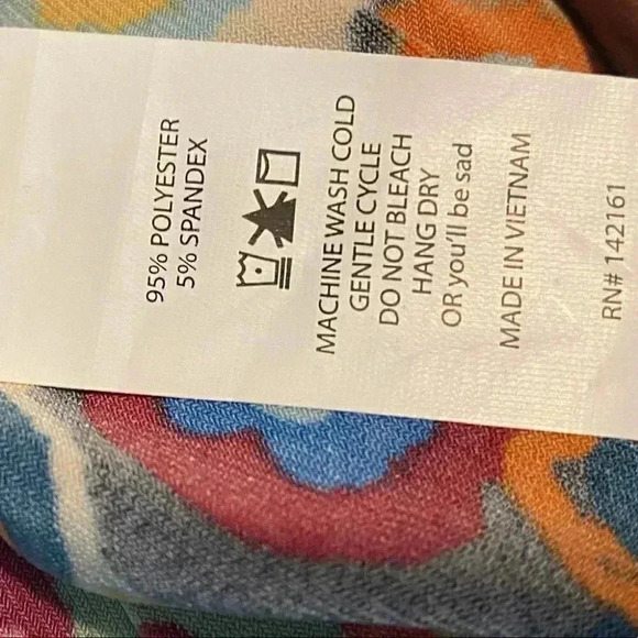 Lularoe Retro Disco Colorful Circle Abstract Tunic - Picture 5 of 5